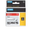 DYMO Ruban Rhino 12 mm vinyl blanc sur rouge 1805416 photo du produit image1 S