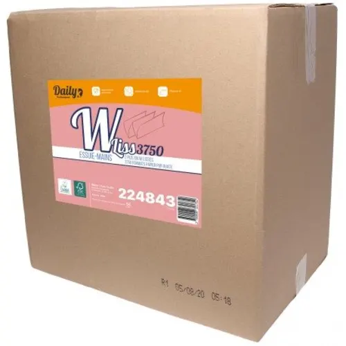 Essuie Mains en W pure ouate blanc photo du produit image1 L