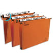 ESSELTE Doos met 25 VMG DRAWER hangmappen in kraft 240g. V onderkant, drukknoop. Oranje productfoto image1 S