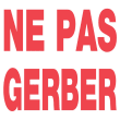 1000 Etiquettes d'expédition NE PAS GERBER photo du produit image1 S