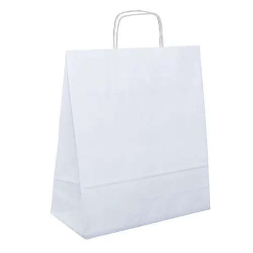 50 sacs kraft blanc 35 x 14 x 36 cm 2 couleurs photo du produit image1 L
