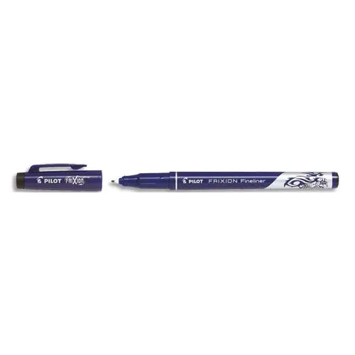 PILOT Feutre d écriture Frixion Fineliner effaçable, pointe fine 1.3mm. Noir photo du produit image1 L