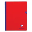 CLAIREFONTAINE Cahier MIMESYS brochure cousue 192 pages Séyès 24x32. Couverture polypropylène rouge photo du produit image1 S