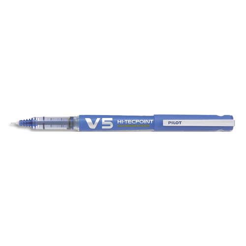 PILOT Stylo roller BEGREEN rechargeable, pointe tubulaire 0,5 mm encre liquide bleue HI-TECPOINT