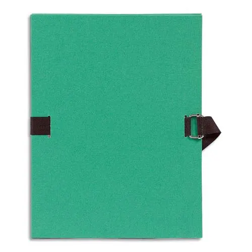 EXACOMPTA Chemise extensible Varia 2230, recouverte de papier grainé vert clair photo du produit image1 L