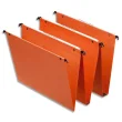 ESSELTE Doos met 25 DUBBELE LADE hangmappen in kraft 240g. Onderkant 15, nietjesflap. Oranje productfoto image1 S