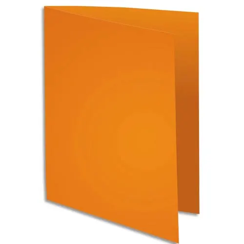 EXACOMPTA Paquet de 100 chemises SUPER 250 en carte 210 grammes coloris orange photo du produit image1 L