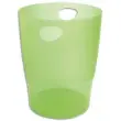 Corbeille à papier 15 L vert translucide - Diamètre 26 cm, hauteur 33,5cm photo du produit image1 S
