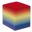 QUO VADIS Bloc cube arc en ciel 9x9x8cm 610 feuilles encollées 80g PEFC photo du produit image1 S