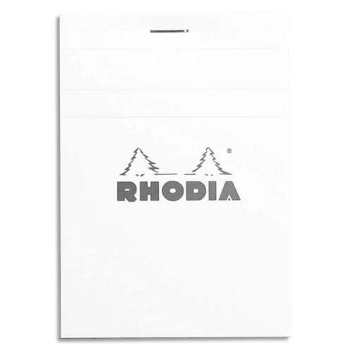 RHODIA Bloc de direction 160 pages n°12 8,5x12cm 5x5. Couverture blanche