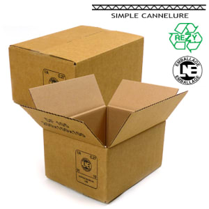 100 x Carton pliant 250 x 175 x 100 mm (cannelure simple, carton  d'expédition marron) - Sets entre 25 et 2800 unités[1024] - Cdiscount  Bricolage