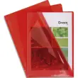 EXACOMPTA Boîte de 100 pochettes coin en PVC 14/100 ème. Coloris rouge. photo du produit image1 S