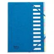 EMEY Trieur EMEY JUNIOR en carte avec système clip, 12 compartiments. Coloris bleu. photo du produit image1 S