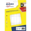 AVERY Sachet de 448 étiquettes multi-usage blanches 48,5 x 18,5 mm. Planche format A5. ETE028 photo du produit image1 S