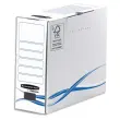 BANKERS BOX Boîte archives dos de 10cm BASIQUE, montage manuel, en carton blanc/bleu photo du produit image1 S