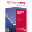 PERGAMY Boîte de 100 peignes anneaux métalliques, 34 boucles 9.5mm Blanc 900121 photo du produit image1 S