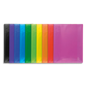 EXACOMPTA IDERAMA glanzende polypropyleen documentomslag, 40 aanzichten/20 vakken, diverse kleuren productfoto