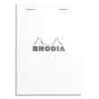 RHODIA Bloc de direction 160 pages n°13 10,5x14,8cm 5x5. Couverture blanche photo du produit image1 S