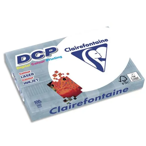 CLAIREFONTAINE Ramette de 500 feuilles papier blanc DCP copieur, laser, jet d'encre couleur 100 gr A3 photo du produit image1 L