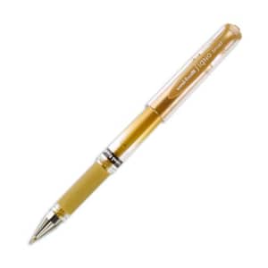 UNIBALL Balpen wide point gouden gel-inkt body met grip + dop UNI BALL SIGNO BROAD productfoto