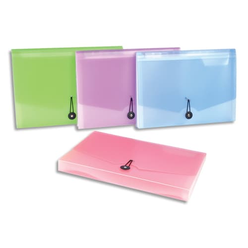 VIQUEL Trieur ménager 6 cmpts Propysoft PP6,5/10 translucide poudré.Coloris assortis rose/mauve/bleu/vert