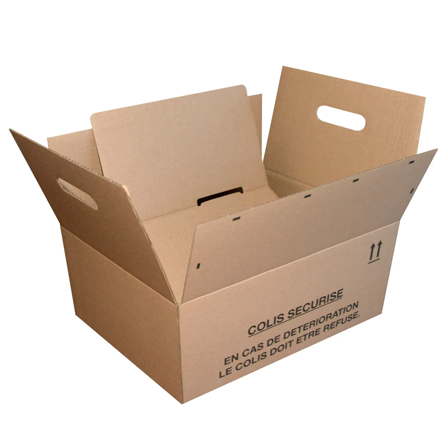 1 boîte en carton double vague 60 x 40 x 40 cm emballage pour expédition/ entrepôt/déménagement boîte neutre KSCST24242BC
