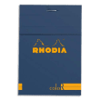 RHODIA Bloc coloR agrafé en-tête 8,5x12 (n°12) 140 pages lignées. Couverture rembordée saphir photo du produit image1 S