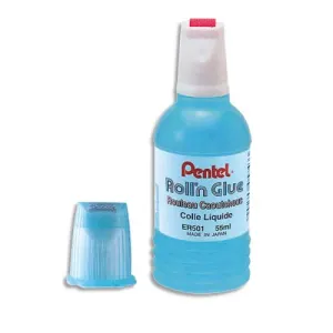 PENTEL Colle synthétique transparente / flacon roulette 55 ml photo du produit