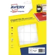 AVERY Sachet de 400 étiquettes multi-usage blanches 38,5 x 26,5 mm. Planche format A5. ETE025 photo du produit image1 S