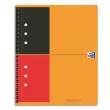 Cahier spirale 17x21cm 160 pages perforées 80g lignées 6mm orange photo du produit image1 S