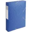 EXACOMPTA Boîte de classement dos 6 cm, en carte lustrée 7/10e coloris bleu photo du produit image1 S