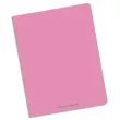 CONQUERANTC Cahier piqûre 17x22cm 96 pages 90g séyès grands carreaux. Couverture polypropylène rose photo du produit image1 S