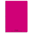 CONQUERANTC Cahier piqûre 21x29,7cm 96 pages90g séyès grands carreaux. Couverture polypropylène rose photo du produit image1 S