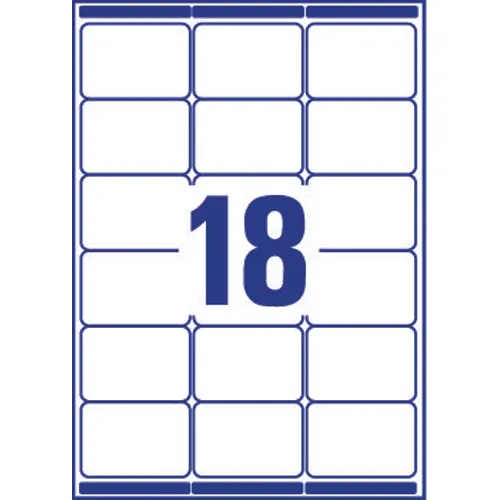 Etiquette adressage blanche photo du produit image1 L