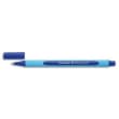 Balpen met dop, brede punt, driehoekige rubberen houder, blauwe inkt productfoto image1 S