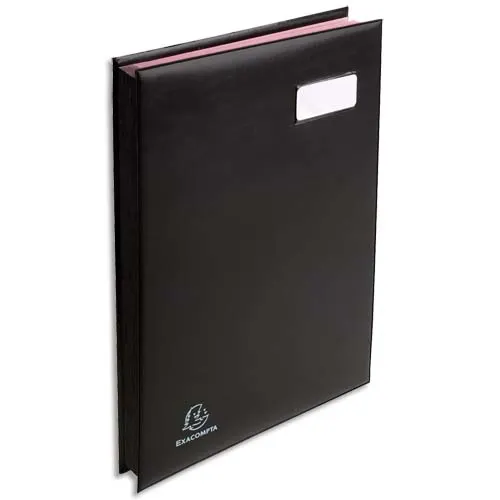 EXACOMPTA Parapheur 24 compartiments noir, couverture en PVC expansé photo du produit image1 L