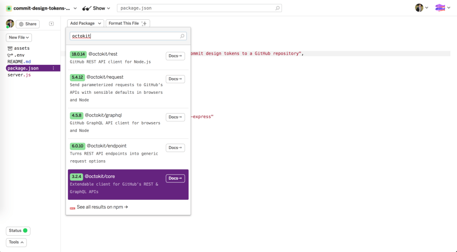 exporting design tokens from Figma with Style Dictionary