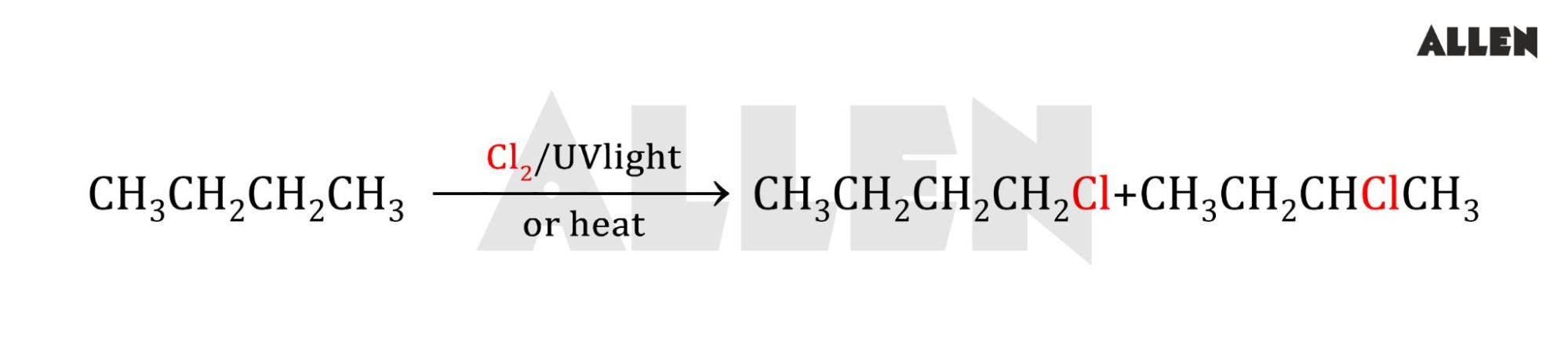 From alkanes by free radical halogenation