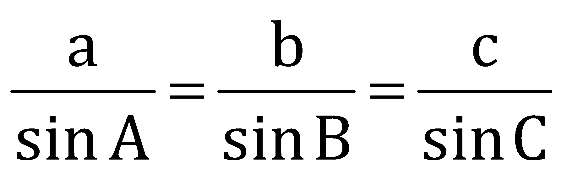 Solution of Triangles - sine rule