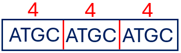 Microsatellite in a DNA sequence