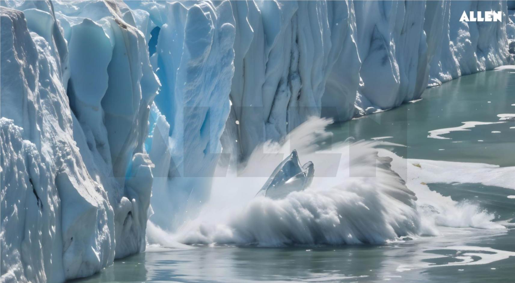 Melting ice caps and glaciers due to global warming