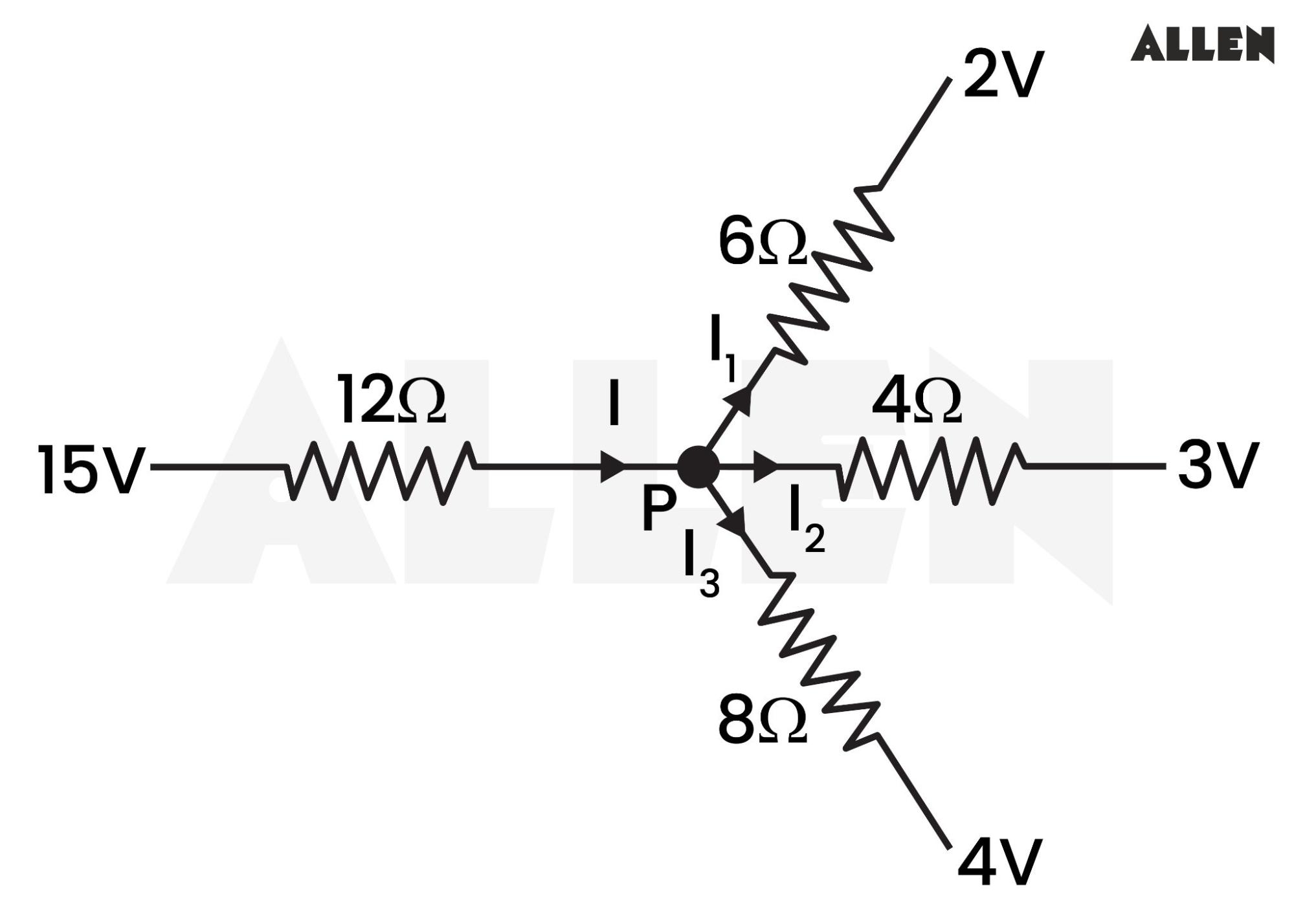 Kirchoff law solution for example question