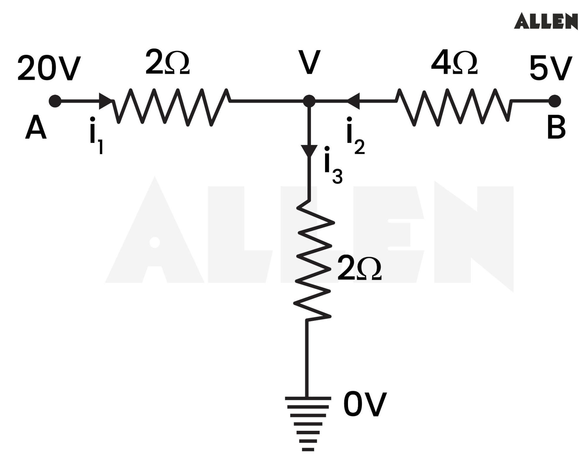 Example question solution for kirchoff law