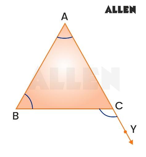 External angle in a triangle