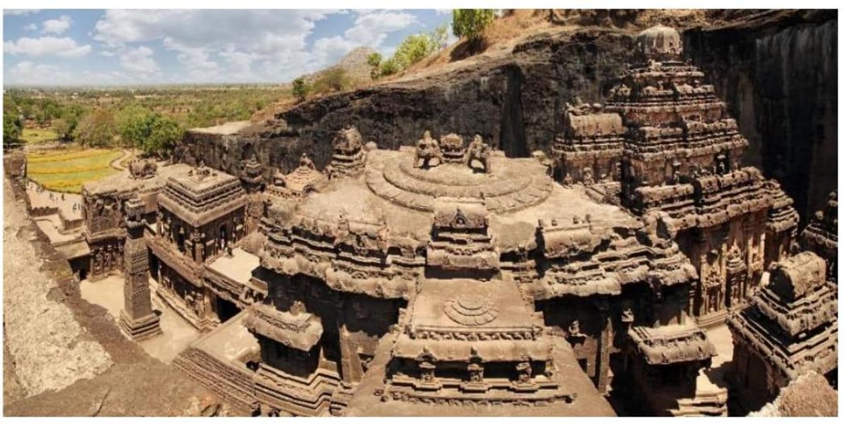 Kailash temple in Ellora
