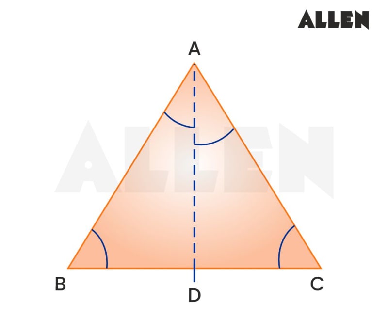 Proof for "In an isosceles triangle, angles opposite to equal sides are equal."