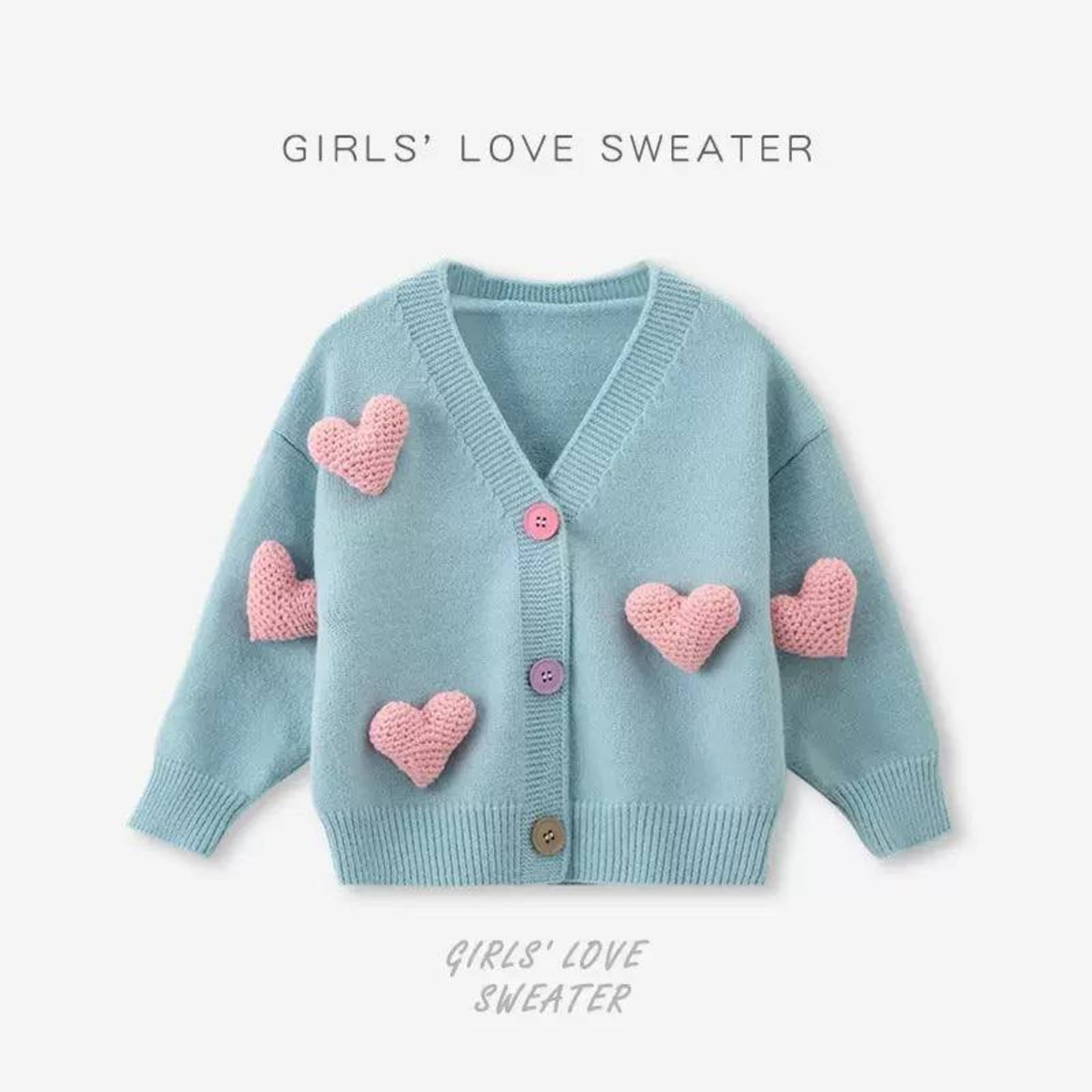 Детский вязаный кардиган в корейском стиле, акрил