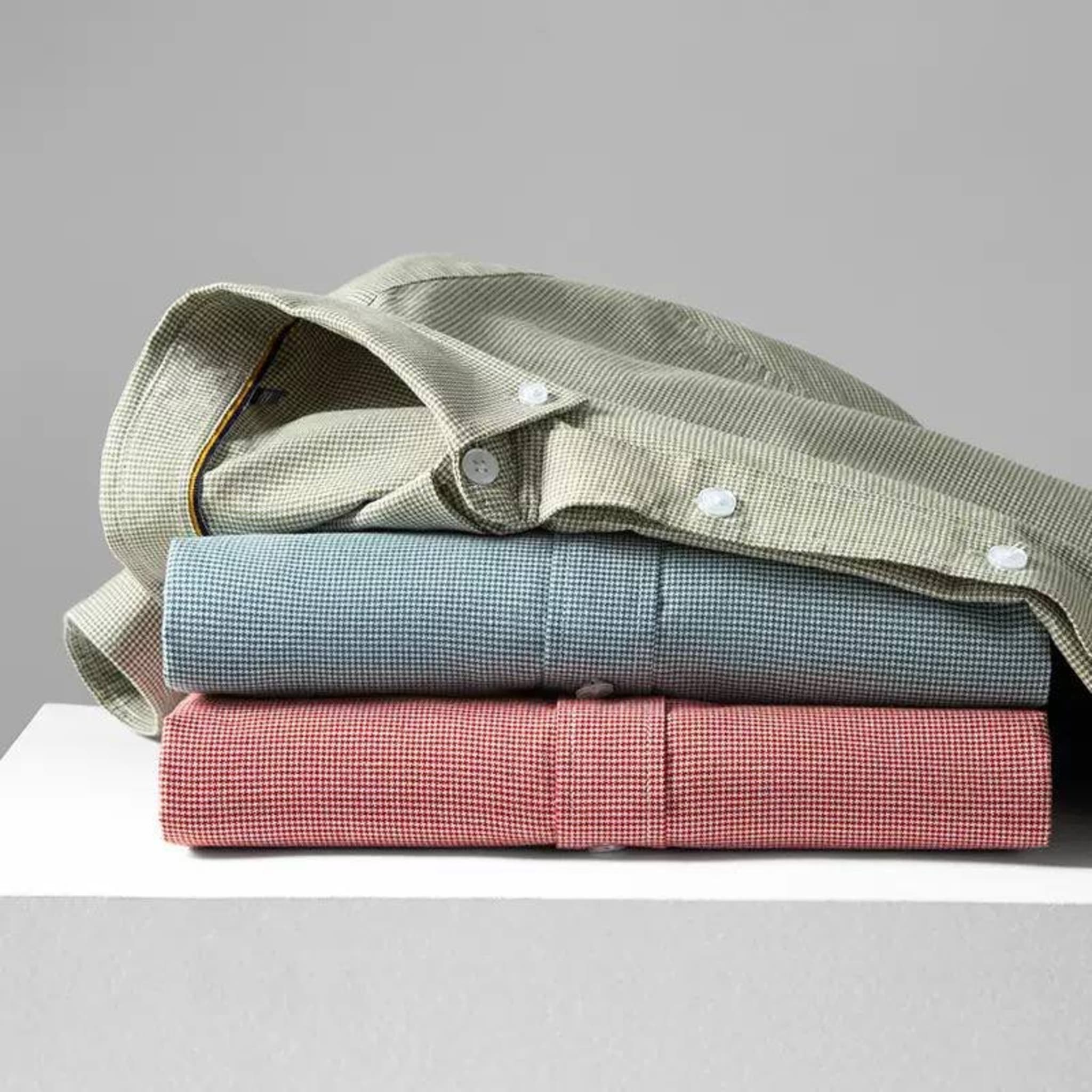 Мужская рубашка из 100% хлопка в клетку