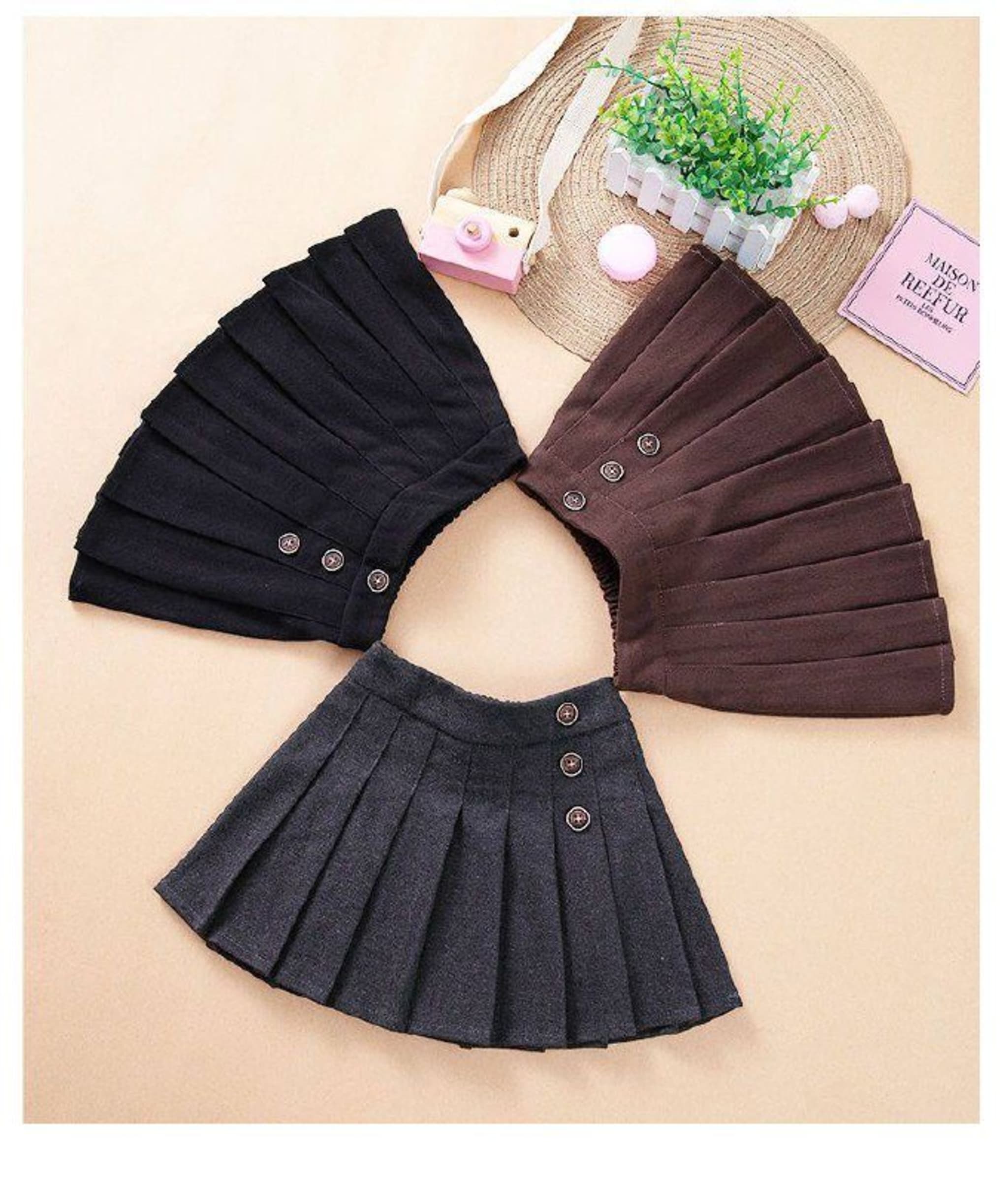 Короткая юбка-плиссе для девочек Haimiduo