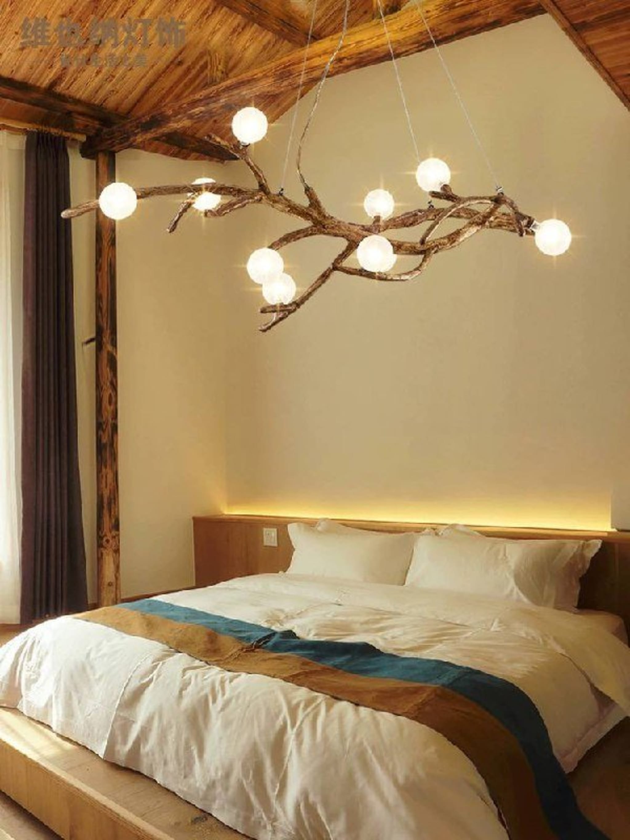 Подвесной светильник «Ветви» 10 рожков, 3 цвета света